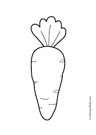 Carrot With Leaves Vegetables Coloring Pages For Kids Printable Free Vegetable Coloring Pages Free Kids Coloring Pages Easter Coloring Pages