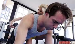 Blonde milf ahryan astyn unloads instructor's cock. Mature Boobs Blonde Lit On Sex Coach Undressed Right In The Gym Hd Porn Online