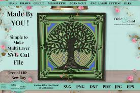 Download 3d Layered Tree Of Life Celtic Knot Mandala Cricut Svg File 1254614 Cut Files Design Bundles