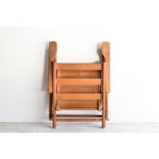 Vintage Child S Folding Wooden Deck Or Lawn Chair In 2020 Wooden Folding Chairs Wooden Lawn Chairs Plastic Patio Chairs