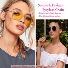 Las mejores ofertas en Los titulares de Gafas de sol de oro/Cordones para  De mujer