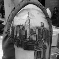 Luster for a fine grain pebble. 60 New York Skyline Tattoo Designs For Men Big Apple Ink Ideas