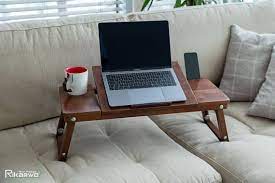Multifunctional Laptop Table For Sofa Or Couch Wooden Breakfast Tray For Bed Laptop Desk For Everyday Use Color Brow Laptop Table Furniture Floor Chair