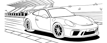 Een mooie kleurplaat auto voor jouw kind om mee te kleuren. Porsche Kleurplaat Porsche Kids Corner Porsche Nederland Officiele Website Dr Ing H C F Porsche Ag