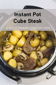 27 recipe ratings | success stories. Instant Pot Cube Steak Little Sunny Kitchen Cube Steak Recipes Cube Steak Instant Pot Dinner Recipes