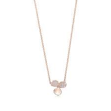 Plat diamond mn pfwr pendant. Tiffany Paper Flowers Diamond Flower Pendant In 18k Rose Gold Tiffany Co