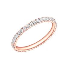 Yellow gold micro pave diamond halo. Two By London Memoire Odessa 18k Rose Gold Pave Diamond Eternity Band London Jewelers Bridal Boutique