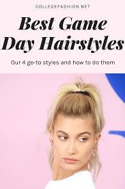 The description of wedding day hairstyles. 4 Classic Game Day Hairstyles How To Get Them College Fashion