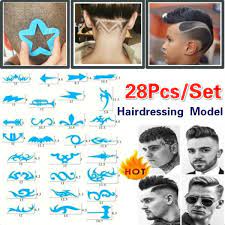 We strive to provide our clients with the upmost service our clients require. 28pcs Hairdressing Model Diy Cool Hairstyles Stencil Hairdressing Carving Pattern Accessories Hair Salon Pattern Tool Haircut Design Men Kids Wish