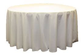 Polyester 120 Round Tablecloth Light Ivory Off White Round Tablecloth Table Cloth 120 Round Tablecloth