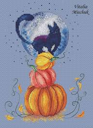 Cross stitch patterns from a witch to monsters and more. Halloween Black Cat Cross Stitch Pattern Pumpkins Colorful Art Etsy Halloween Cross Stitch Patterns Black Cat Cross Stitch Black Cat Cross Stitch Pattern