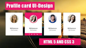Moreover, you can customize it according to your wish and need. How To Create Profile Card Ui Design Html 5 Youtube