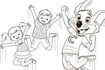Chuck and friends coloring coloring, chuck e cheese coloring image. Activities Downloads Chuck E Cheese