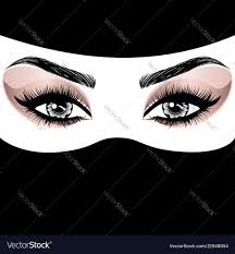 woman eye makeup royalty free vector image