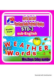 Daya (sikhism), the concept of compassion in sikhism. Std 3 Sub English Weather Words Mrs Daya Uday Sumbe Flipbook By Dayasumbe73 Fliphtml5