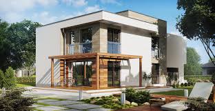 Please click the picture to see the. The Project Of A House With A Flat Roof 76 Photos The Difference Between A Straight And A Lean To Roof Design In The Style Of High Tech For Frame Buildings