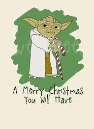 Star Wars Yoda Christmas Card By Sweetgeek On Etsy 3 50 Star Wars Christmas Cards Star Wars Christmas Star Wars Awesome