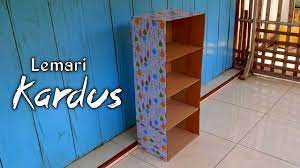 Cara Membuat Lemari Dari Kardus Youtube In 2021 Kardus Pembuatan Lemari Lemari