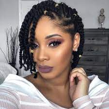 20 Stunning Braided Hairstyles For Natural Hair Natural Braided Hairstyles Hair Styles Natural Hair Styles