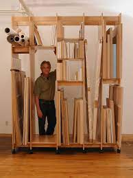Art Storage System Made By Art Boards Archival Art Supply Art Studio At Home Art Studio Storage Art Studio Space
