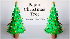 How To Make Paper Christmas Tree Paper Craft Ideas For Christmas Decorations Youtube Christmas Tree Paper Craft Paper Christmas Tree Flower Diy Crafts