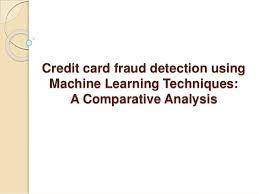 This machine learning fraud detection tutorial showed how to tackle the problem of credit card fraud detection using machine learning. Credit Card Fraud Detection Using Machine Learning Algorithms
