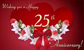 The 25th wedding anniversary is a very special day in the life of every couple, and it is also a significant achievement for them to celebrate. Wishing You A Happy Twenty Fifth Anniversary Marriage Anniversary Wishes Silver Jubilee 1024x611 Download Hd Wallpaper Wallpapertip