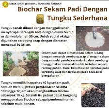 Sekam padi adalah bagian kulit padi yang terlepas ketika melalui proses penggilingan padi. Biochar Sekam Padi Dengan Tungku Sederhana Atmago