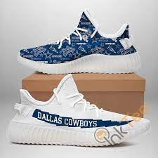 Dallas Cowboys Adidas Amazon Best Selling Yeezy Boost Inktee Store In 2021 Dallas Cowboys Shoes Cowboy Shoes Adidas Yeezy Boost