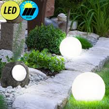 Led Solarleuchten In Stein Und Kugelform Meinelampe