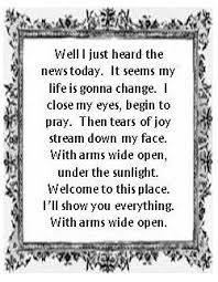 Creed Arms Wide Open Creed Lyrics Lyrics To Live By Song Lyric Quotes