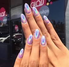 Hologram Chrome Nails Chrome Nails Nail Designs Summer Holographic Nails