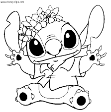 Jeu de symétrie et motifs floraux complexes. Dessin A Imprimer Disney Lilo Et Stitch Dibujos Para A Colorear