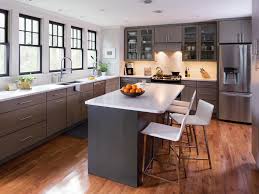 Big windows streaming lots of light! Modern Eat In Kitchen With Large Island And Lots Of Windows Hgtv