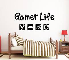 Gamer Wall Decal Video Games Wall Sticker Controller Wall Etsy Wall Decals Room Wall Art Custom Wall Decal