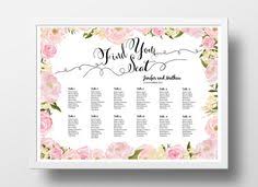 Diy Wedding Seating Chart Poster Templates