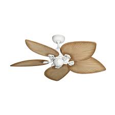 Led indoor white ceiling fan with light kit (1461) pendersen 42 in. 42 Inch Tropical Ceiling Fan Small Pure White Bombay By Gulf Coast Fans