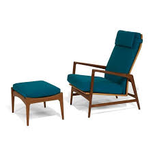 Qr code link to this post. Lot Art Ib Kofod Larsen For Selig Reclining Lounge Chair