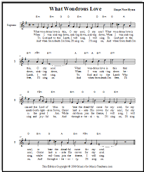 Welcome to our free piano chords section where you learn how to build all kinds of chords in all keys. What Wondrous Love Free Hymn Sheet Music With Guitar Tabs
