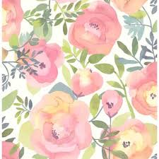 Find the best and most beautiful flower wallpapers and images! Floral Wallpaper Home Decor The Home Depot