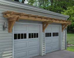How To Build A Pergola Above The Garage Garage Door Trellis Garage Trellis Building A Pergola