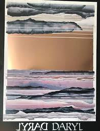 Daryl Howard Signed Collage Calling Moon Sands 1986 Print