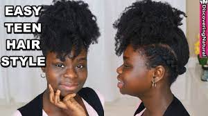 Natural Hairstyles For Teenagers Cornrow High Puff Youtube Natural Hair Styles Blonde Natural Hair Natural Hairstyles For Kids