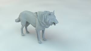 Low Poly Wolf Free 3d Model 3ds Obj Dae C4d Fbx Free3d Wolf Sculpture Wolf Base Lion Sculpture
