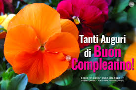 Si mostra pronta a trovare un accordo con braeburn riguardo alla situazione, ma ciò viene loro impedito da applejack e. Cdb Cartoline Per Tutti I Gusti Cartolina Tanti Auguri Di Buon Compleanno Con Bella Immagine Floreale Di Violette Arancio E Bordo Da Scaricare Gratis