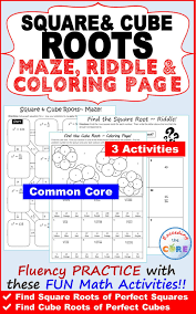 Have Your Students Apply Their Understanding Of Finding Square And Cube Roots With These Fun Activities Including A Ma Math Math Activities Fun Math Activities