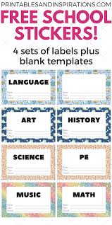 Maybe you would like to learn more about one of these? Free Cute Label Stickers For School With Blank Templates Printables And Inspirations