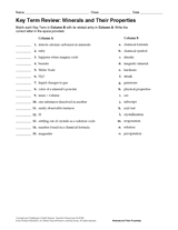 3 digit multiplication worksheets grade 4. Geology Key Term Review Minerals And Their Properties Printable Grades 6 12 Teachervision