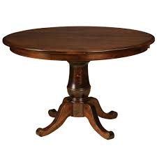 Chancellor Pedestal Extension Table Amish Tables Round Pedestal Dining Table Round Pedestal Dining Dining Table