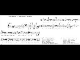 Con Amor Te Presento Senor Carmelo Erdozain Youtube Amor Sheet Music Playlist